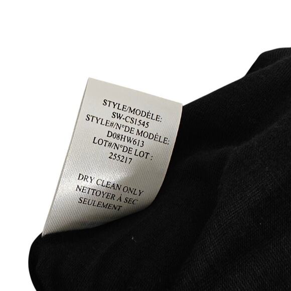 Helmut Lang Sonar Wool Drape Dress Size Small Black Sleeveless Pockets Lined - Picture 14 of 15